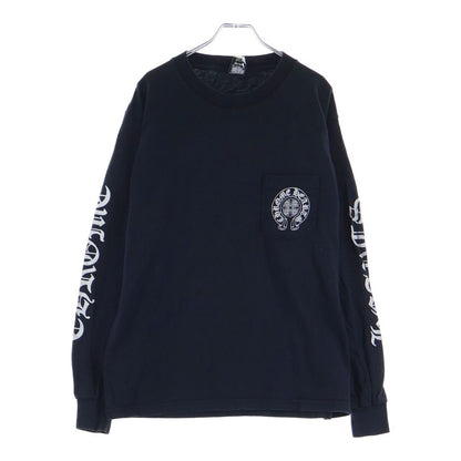Chrome Hearts Vintage CH Long Sleeve 1 Horseshoe Printed T-Shirt Crew Neck Black