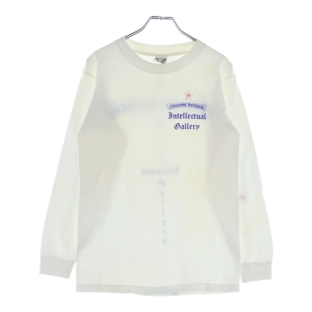 Chrome Hearts Vintage Galf Scroll Label Print Long Sleeve T-Shirt White — view 2