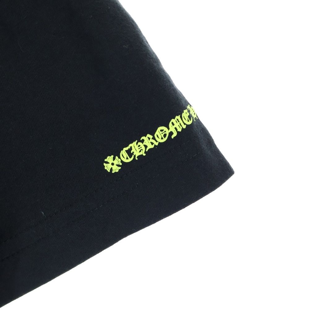 Chrome Hearts Horseshoe Short Sleeve Tee Black Neon Yellow T-Shirt — view 4