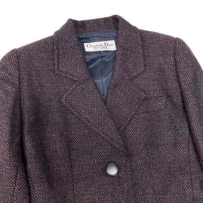Dior Tailored Jacket Wool Black Bordeaux — view 5