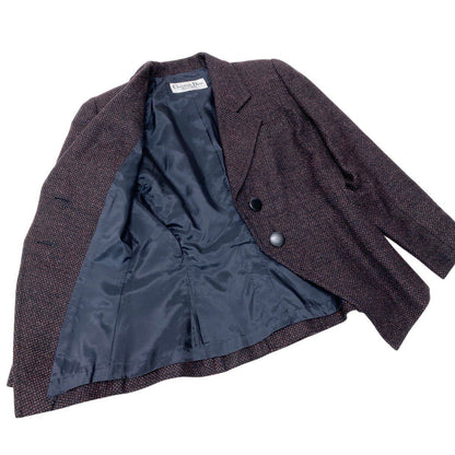 Dior Tailored Jacket Wool Black Bordeaux — view 4