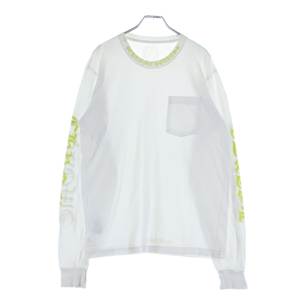 Chrome Hearts Neck Logo Long Sleeve Tee Back Scroll Label Long T-Shirt Long