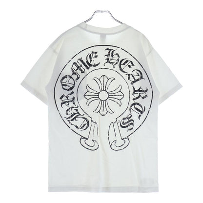 Chrome Hearts Vintage CH Plus Back Horseshoe Print Short Sleeve T-Shirt White