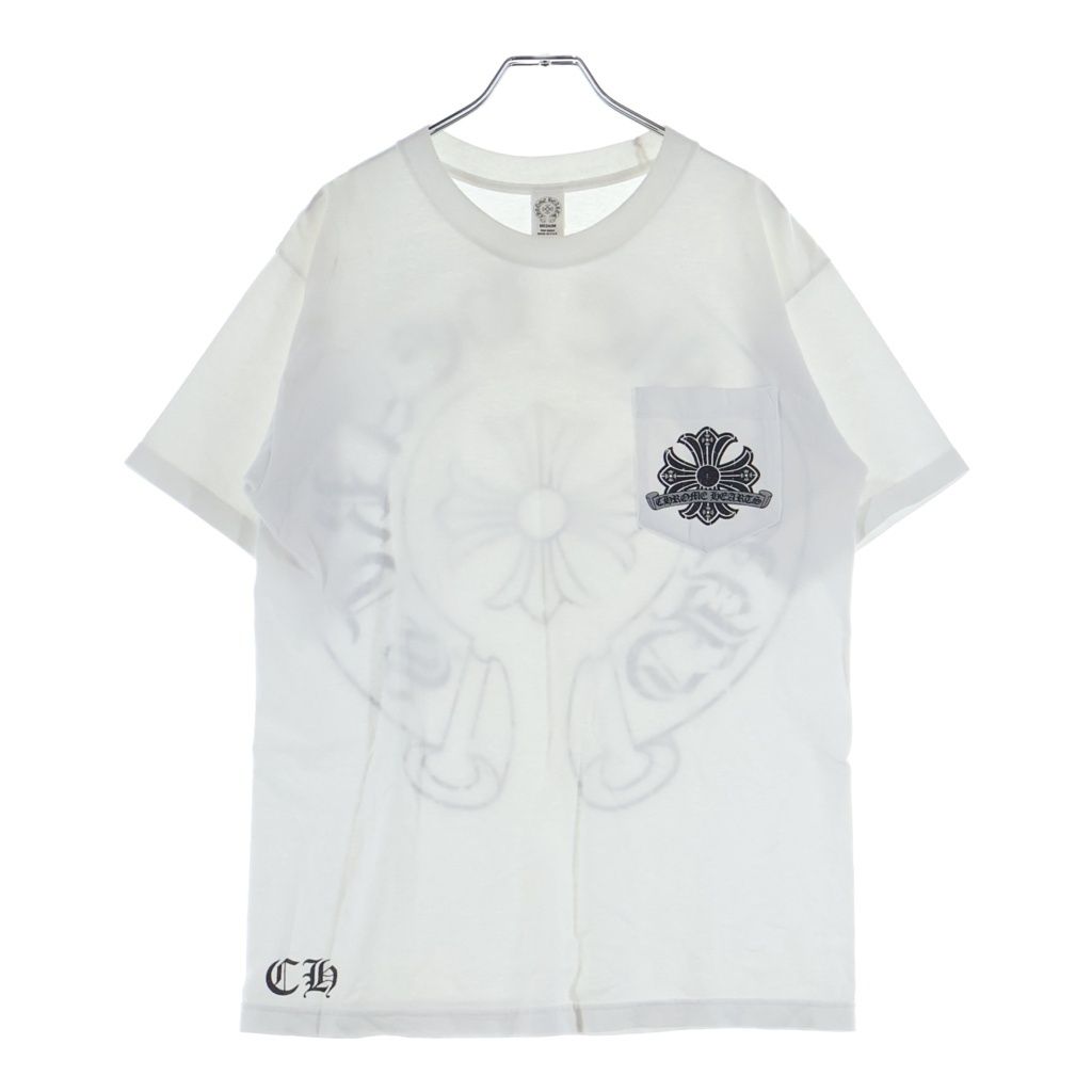 Chrome Hearts Vintage CH Plus Back Horseshoe Print Short Sleeve T-Shirt White — view 2