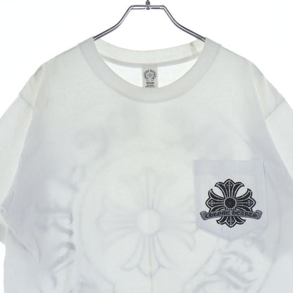 Chrome Hearts Vintage CH Plus Back Horseshoe Print Short Sleeve T-Shirt White — view 3