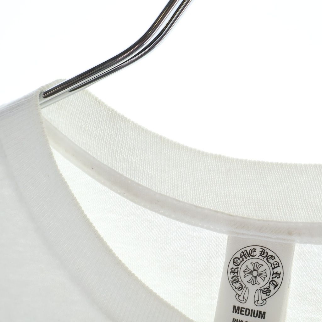 Chrome Hearts Vintage CH Plus Back Horseshoe Print Short Sleeve T-Shirt White — view 6