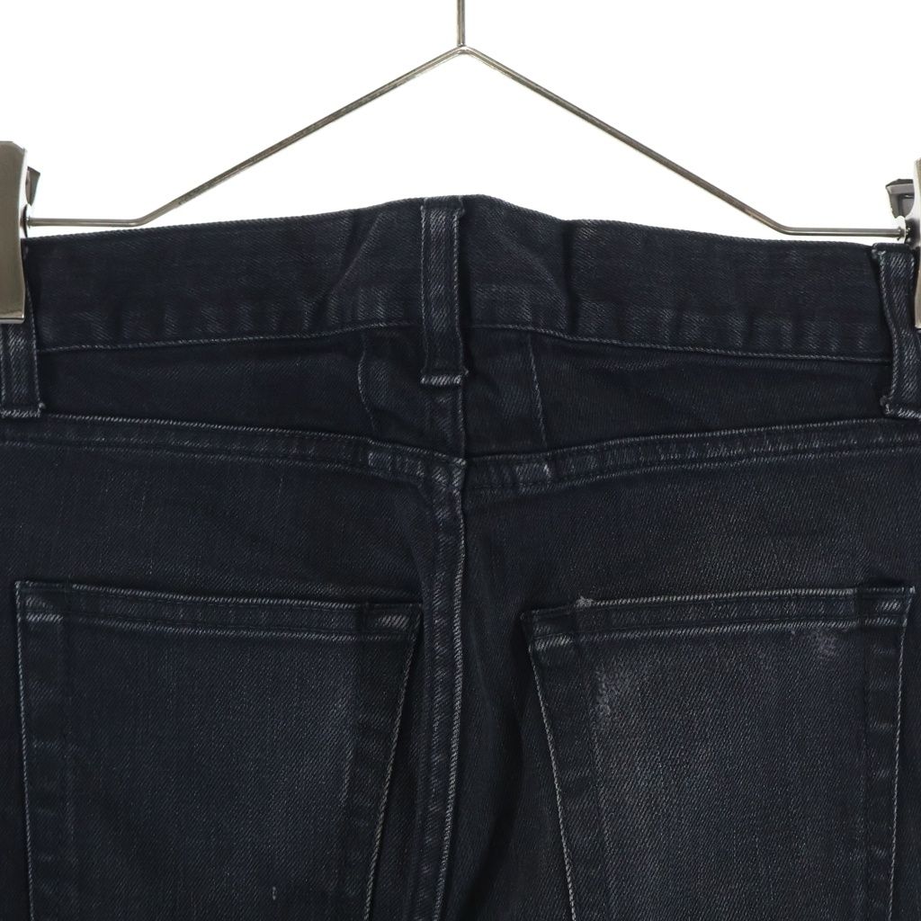 Saint Laurent Paris Skinny Denim Pants Black — view 4