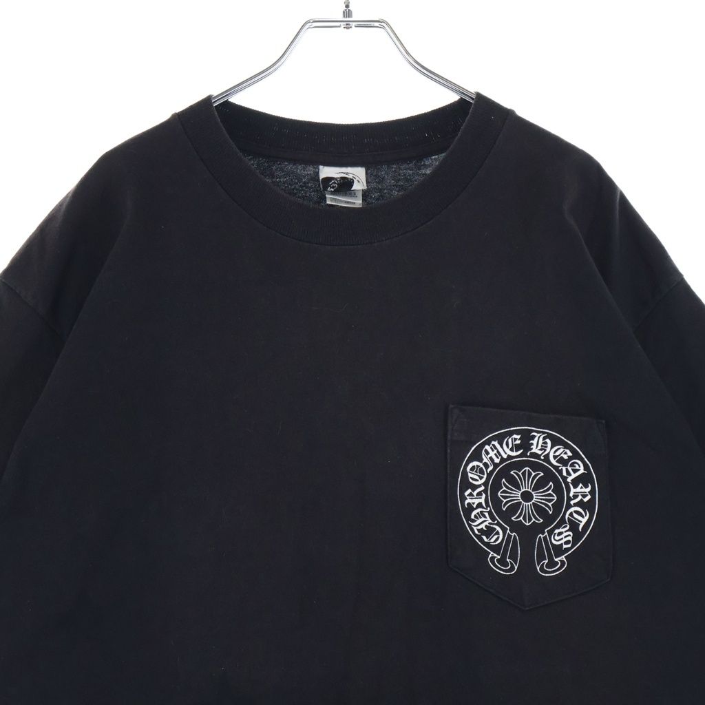 Chrome Hearts Vintage CH T-shrt 1 Pocket Horseshoe Star Print Short Sleeve — view 3