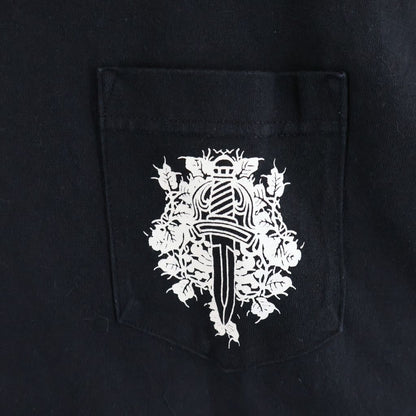 Chrome Hearts Vintage Vine Dagger Logo Print Crew Neck Short Sleeve T-Shirt — view 4