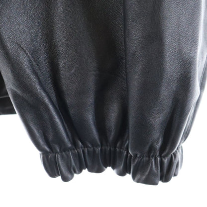 Miu Miu Logo Nappa Leather Hoodie Black — view 5