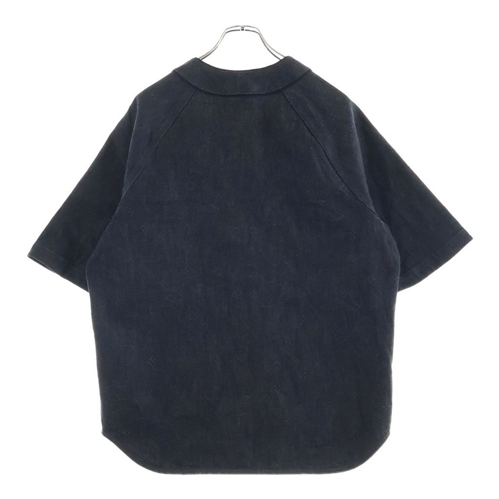 Louis Vuitton Monogram Denim Baseball Shirt Black — view 2