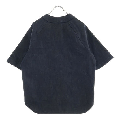 Louis Vuitton Monogram Denim Baseball Shirt Black — view 2
