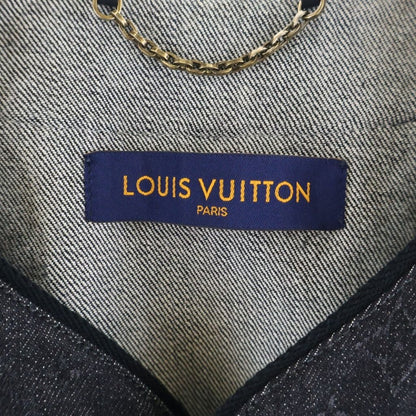 Louis Vuitton Monogram Denim Baseball Shirt Black — view 6