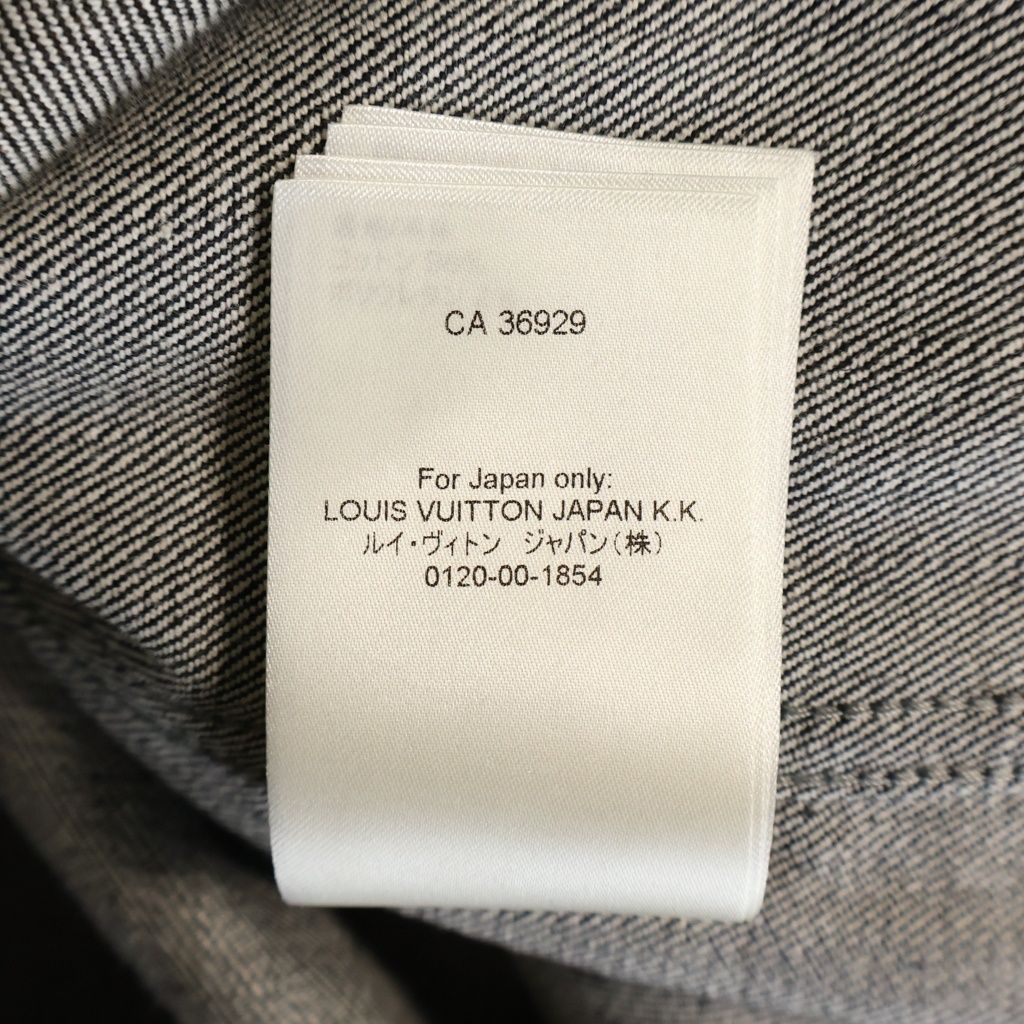 Louis Vuitton Monogram Denim Baseball Shirt Black — view 8
