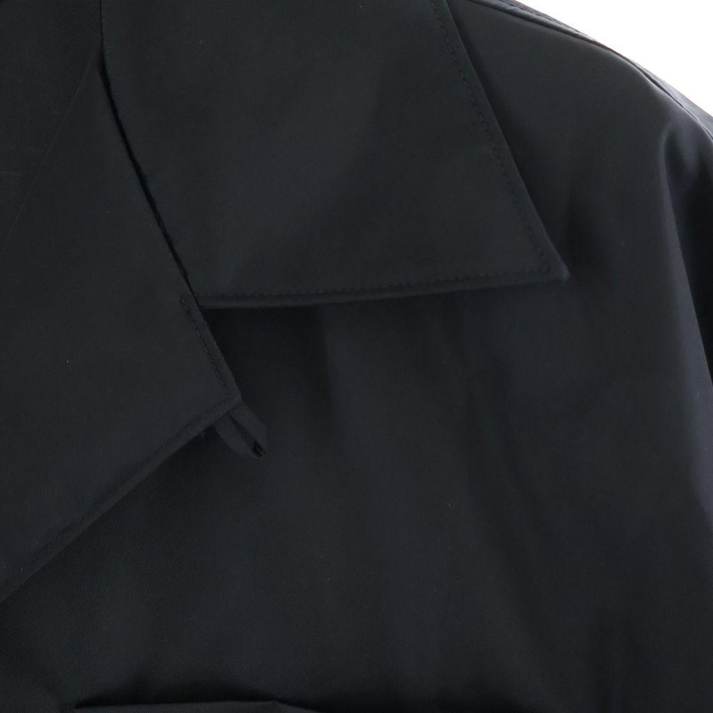 Prada Re-Nylon Short Sleeve Shirt Triangle Logo Nylon Open Collar Snap Button — view 4