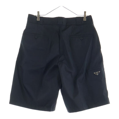 Prada Re-Nylon Bermuda Shorts Triangle Logo Nylon Black — view 2