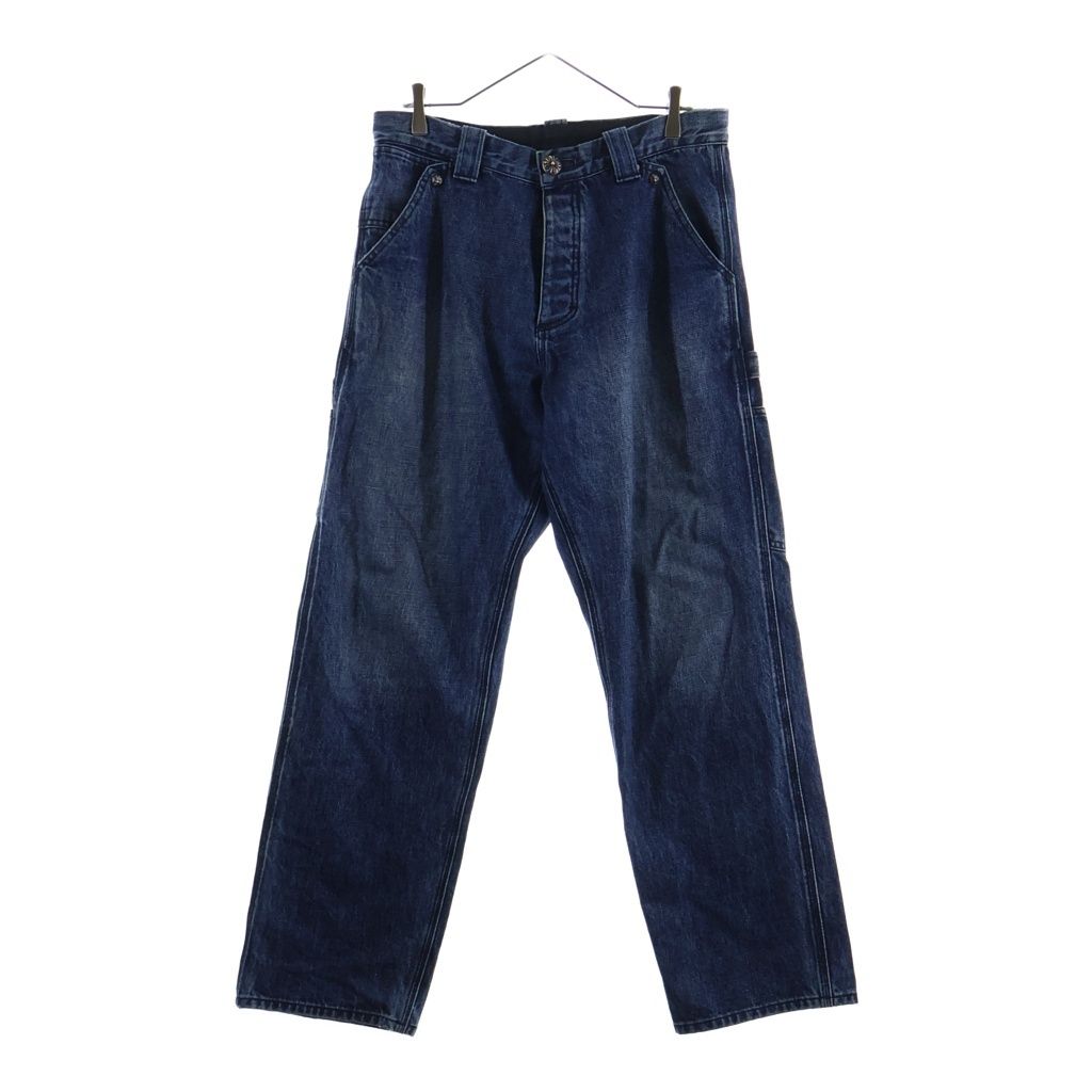 Chrome Hearts Denim Carpenter Button Fly Pants Indigo