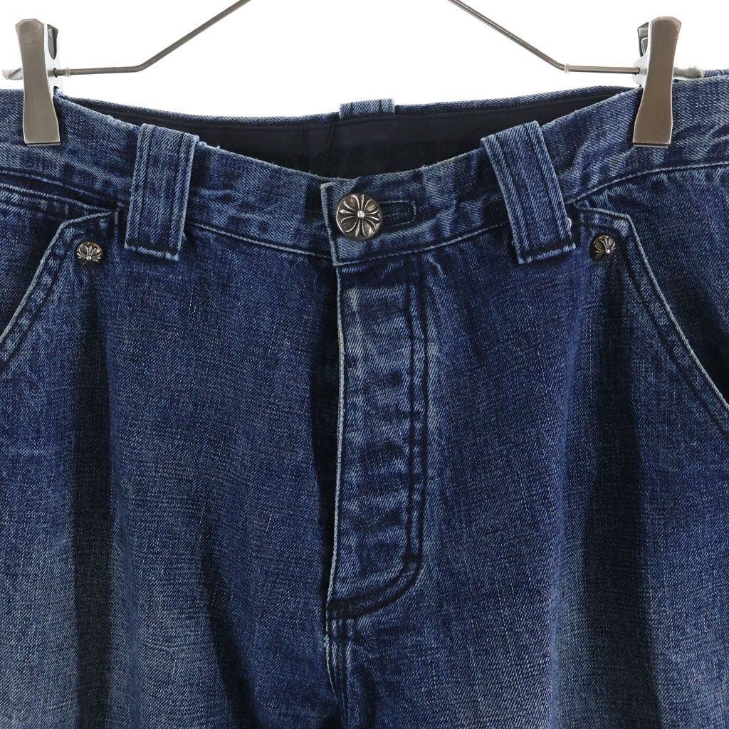 Chrome Hearts Denim Carpenter Button Fly Pants Indigo — view 3