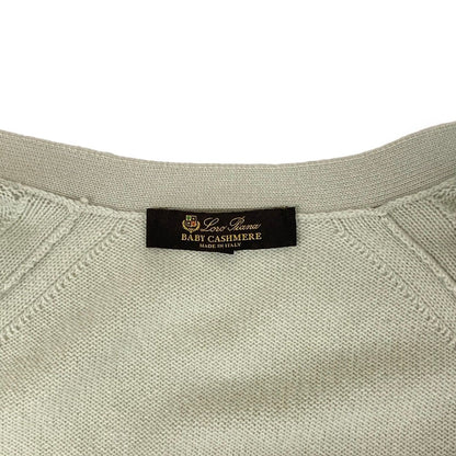Loro Piana Cardigan M Light Green Long Sleeve Cashmere 42 — view 8