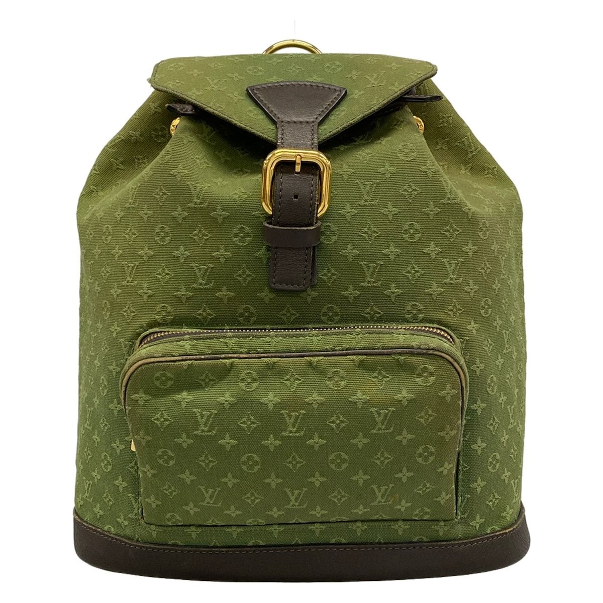 Louis Vuitton Backpack Monogram Mini Montsouris Khaki Leather