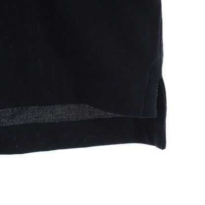 Moncler Patch Logo Cotton Short Sleeve Polo Shirt Black — view 6