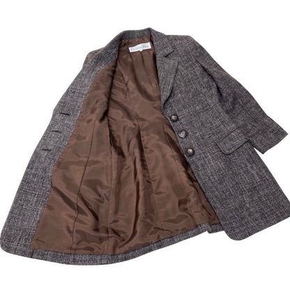 Dior Tailored Coat Wool Blend 11 Brown — view 4