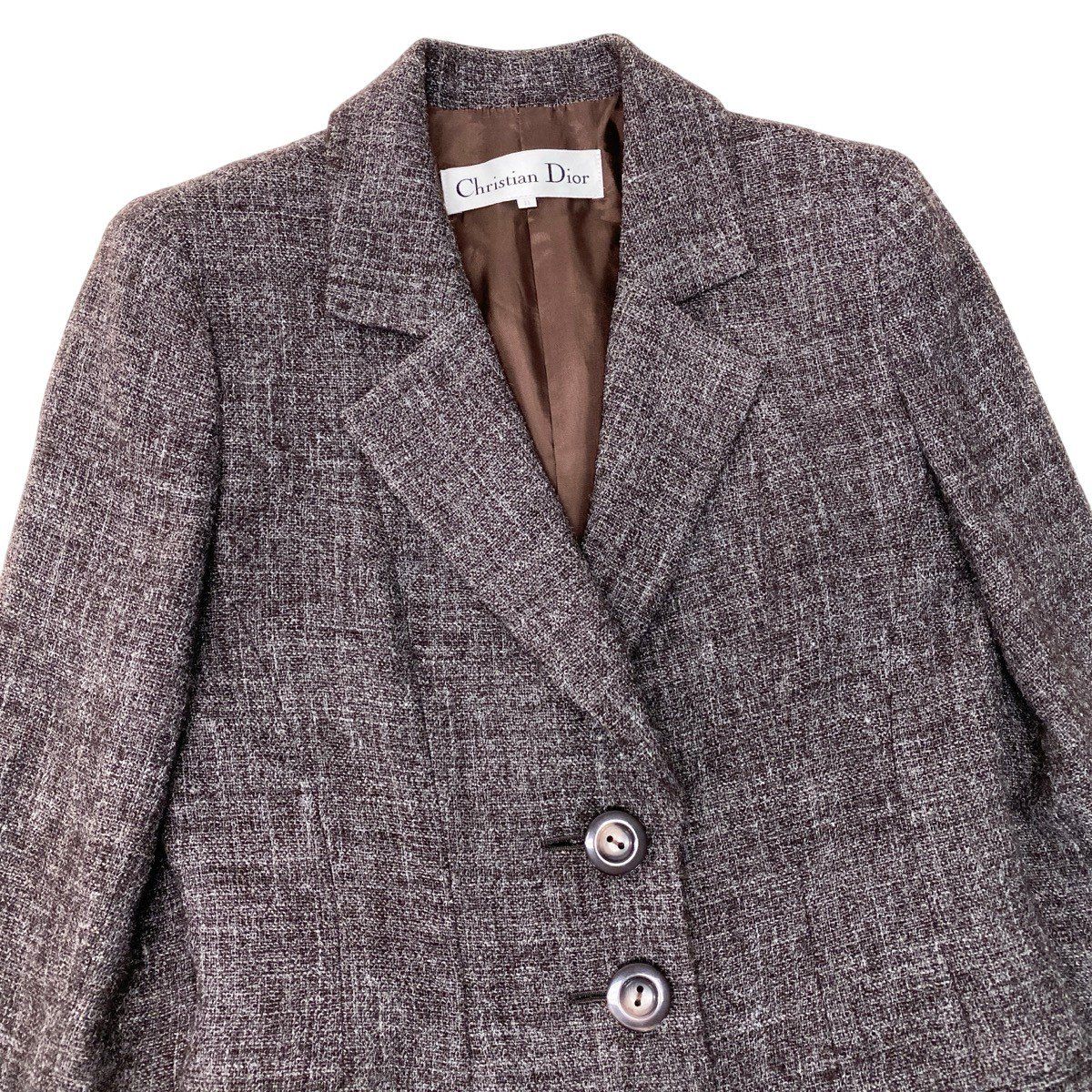 Dior Tailored Coat Wool Blend 11 Brown — view 5
