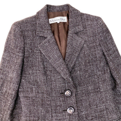 Dior Tailored Coat Wool Blend 11 Brown — view 5