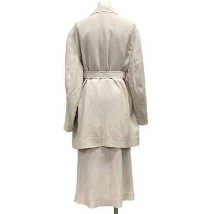 Hermes Skirt Suit Light Beige Wool — view 2