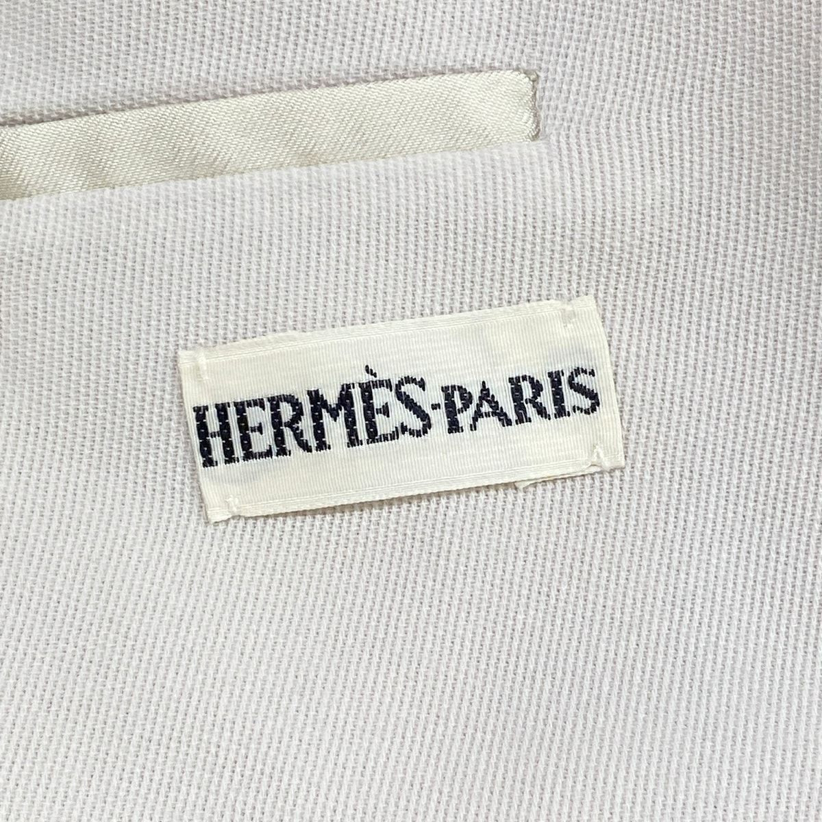Hermes Skirt Suit Light Beige Wool — view 3
