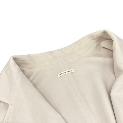Hermes Skirt Suit Light Beige Wool — view 7