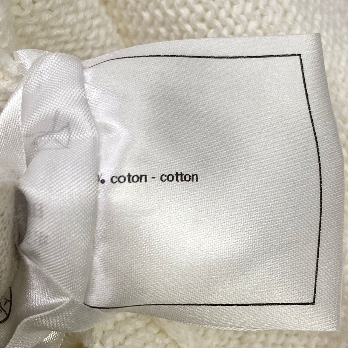 Chanel Long Sleeve Sweater S White Cotton 34 — view 5