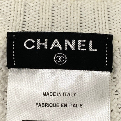Chanel Long Sleeve Sweater S White Cotton 34 — view 3