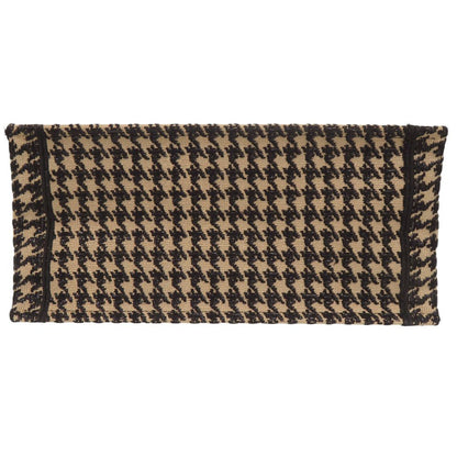 Dior Book Tote Bag Medium Houndstooth Pattern Canvas Beige Black — view 4