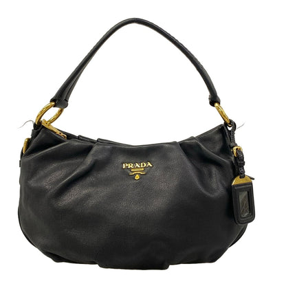 Prada Handbag Black Leather