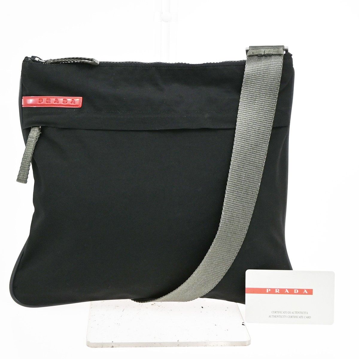 Prada Sports Shoulder Bag Cross Black Nylon