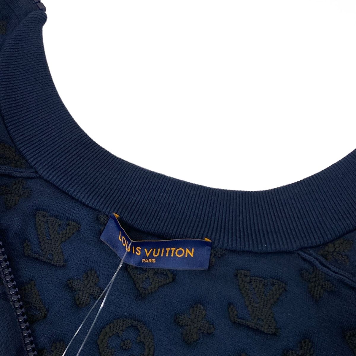 Louis Vuitton Jacket Embossed Monogram Bomber Dg0 Dark Navy Long Sleeve L — view 8