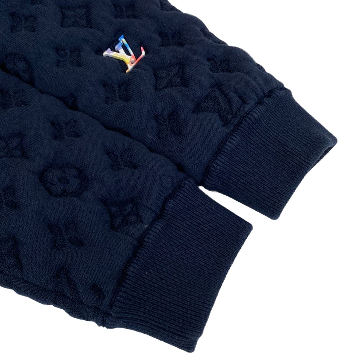 Louis Vuitton Jacket Embossed Monogram Bomber Dg0 Dark Navy Long Sleeve L — view 6