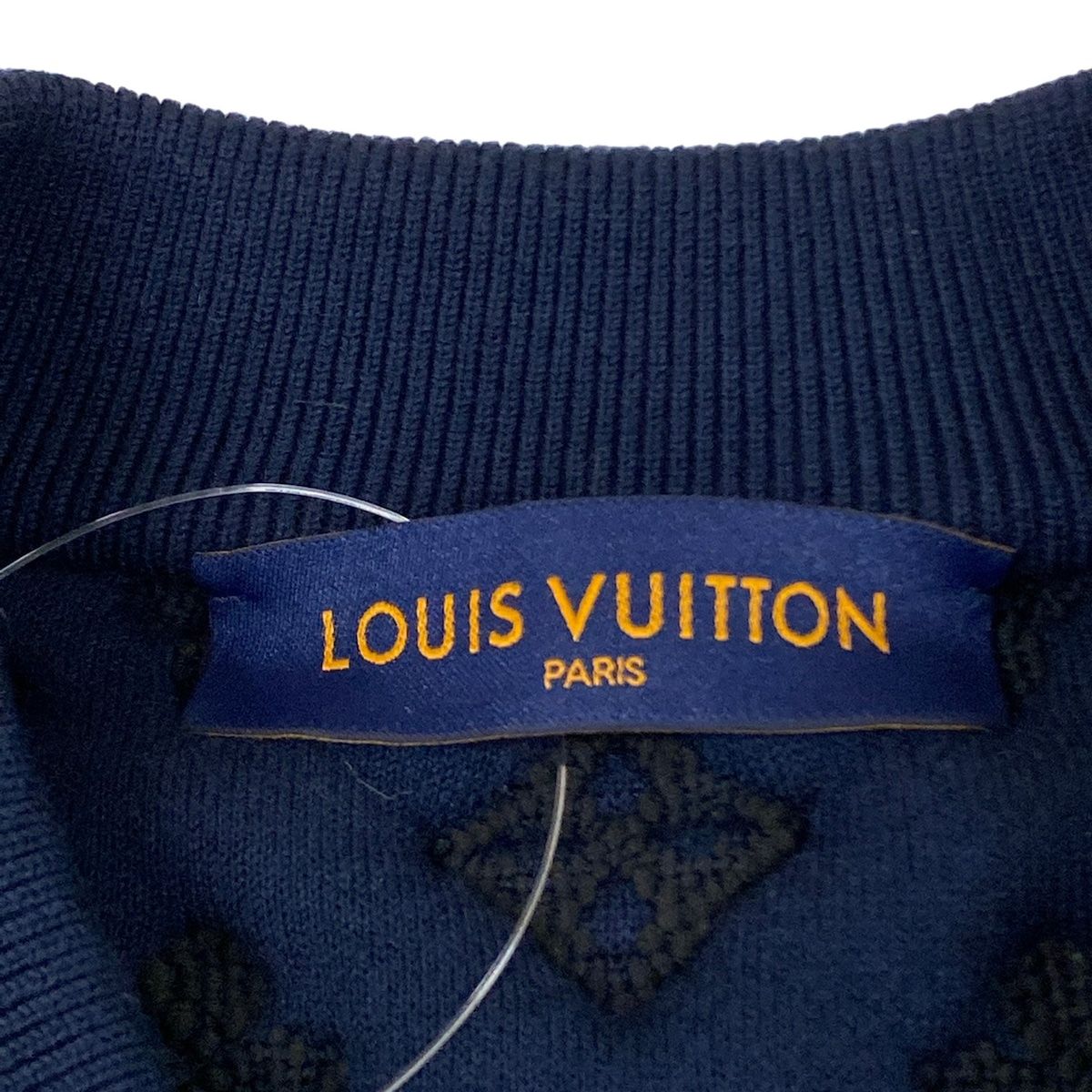 Louis Vuitton Jacket Embossed Monogram Bomber Dg0 Dark Navy Long Sleeve L — view 3