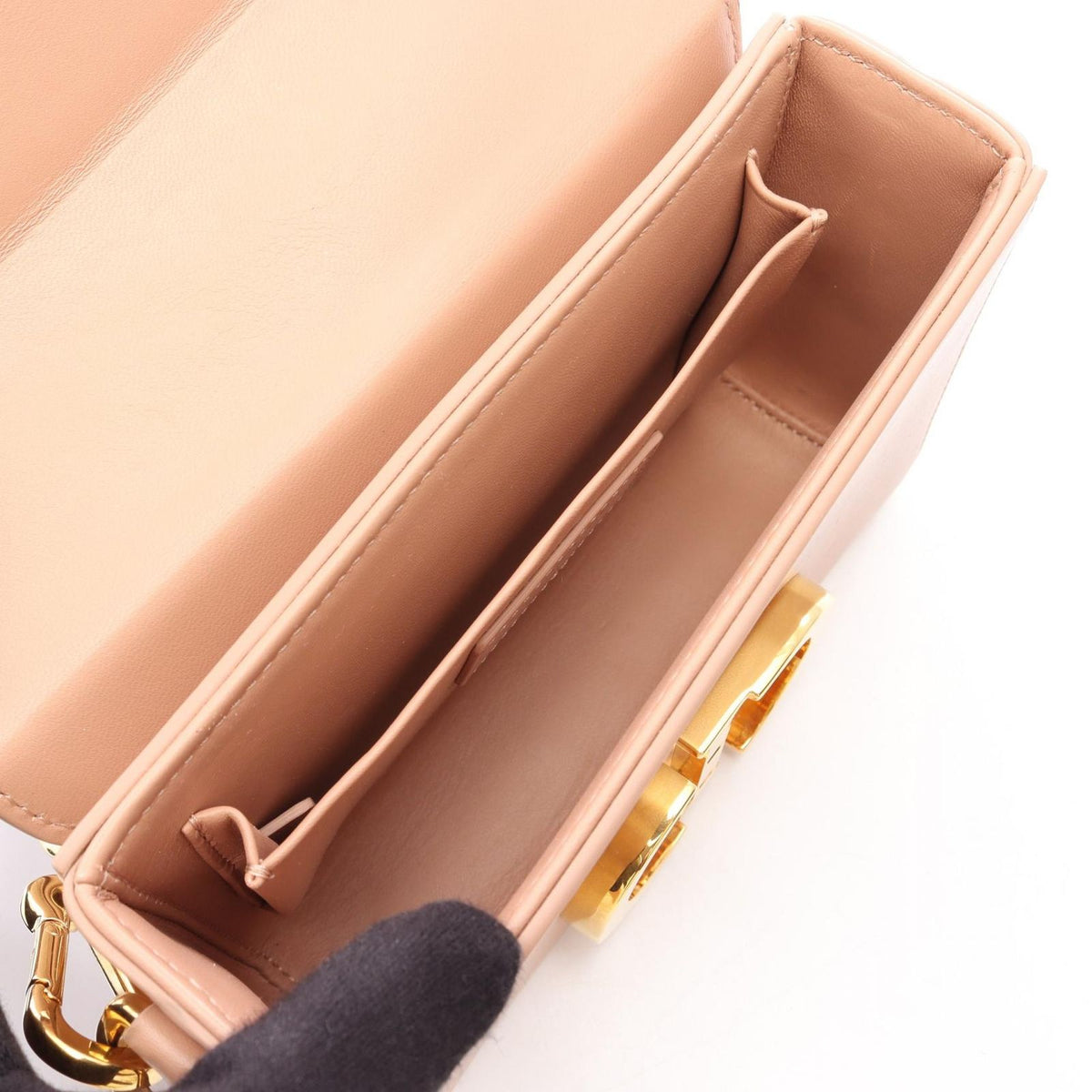 Dior Shoulder Bag 30 Montaigne Box Pink Beige Leather 30 — view 3