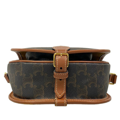 Celine Shoulder Bag Medium for Luco Tan Crossbody Leather — view 5