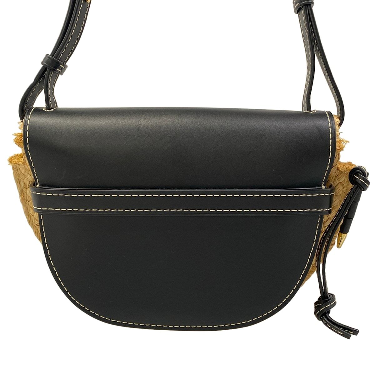 Loewe Shoulder Bag Gate Black Beige Leather — view 3