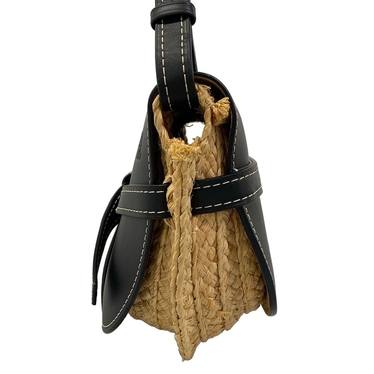 Loewe Shoulder Bag Gate Black Beige Leather — view 4