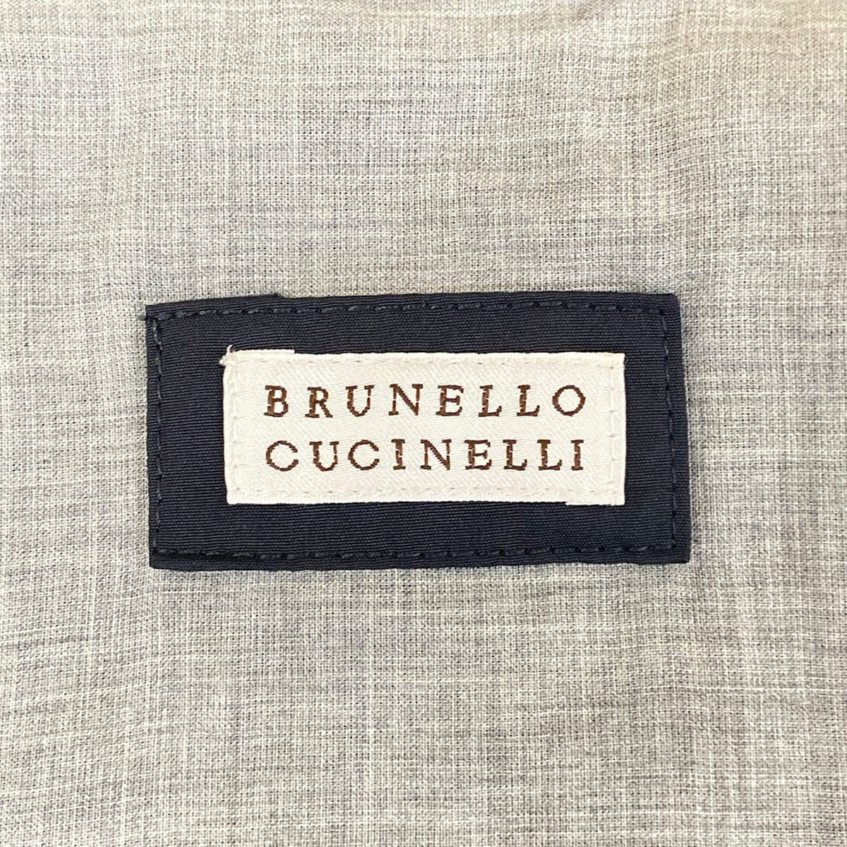 Brunello Cucinelli Jacket M Dark Navy Long Sleeve Spring Fall 50 — view 3