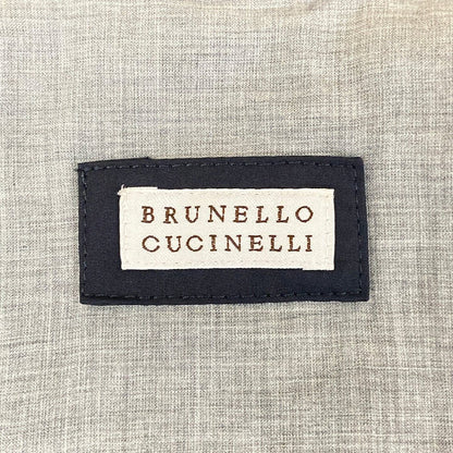 Brunello Cucinelli Jacket M Dark Navy Long Sleeve Spring Fall 50 — view 3