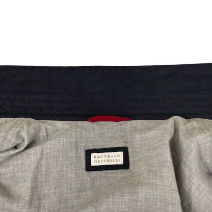 Brunello Cucinelli Jacket M Dark Navy Long Sleeve Spring Fall 50 — view 8