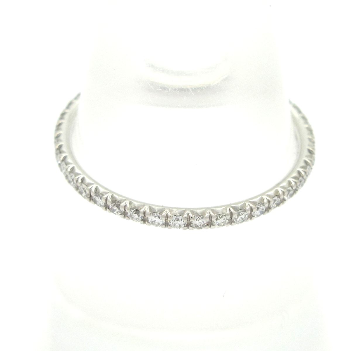 Tiffany & Co Ring 18k White Gold Diamond Pave Full Eternity — view 3