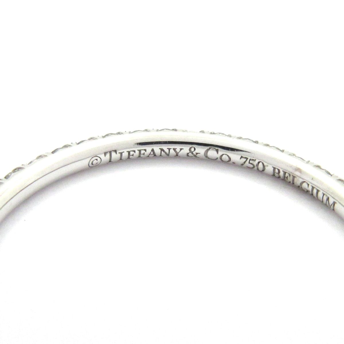 Tiffany & Co Ring 18k White Gold Diamond Pave Full Eternity — view 5