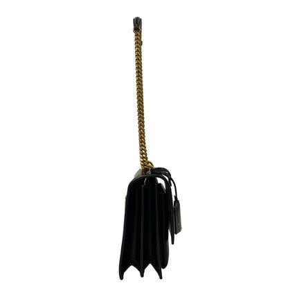 Saint Laurent Paris Shoulder Bag Sunset Medium Black Chain Leather — view 2