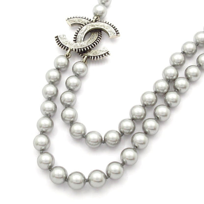 Chanel Necklace CC Logo Silver — view 3
